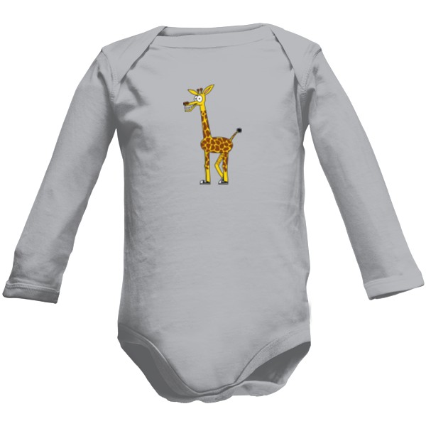 Dětské body Long Organic s potiskem Paul v teniskách body